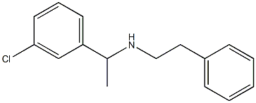 [1-(3-chlorophenyl)ethyl](2-phenylethyl)amine Struktur