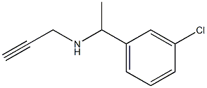 [1-(3-chlorophenyl)ethyl](prop-2-yn-1-yl)amine Struktur