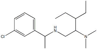 [1-(3-chlorophenyl)ethyl][2-(dimethylamino)-3-ethylpentyl]amine Structure