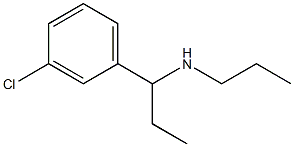 [1-(3-chlorophenyl)propyl](propyl)amine Struktur