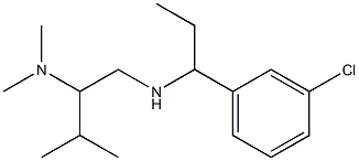 [1-(3-chlorophenyl)propyl][2-(dimethylamino)-3-methylbutyl]amine Struktur