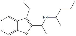 [1-(3-ethyl-1-benzofuran-2-yl)ethyl](pentan-2-yl)amine Struktur