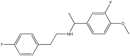 [1-(3-fluoro-4-methoxyphenyl)ethyl][2-(4-fluorophenyl)ethyl]amine Struktur