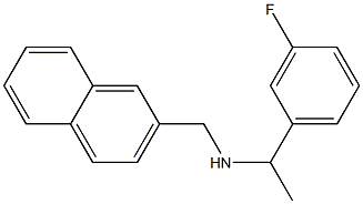 [1-(3-fluorophenyl)ethyl](naphthalen-2-ylmethyl)amine Struktur