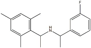 [1-(3-fluorophenyl)ethyl][1-(2,4,6-trimethylphenyl)ethyl]amine Struktur