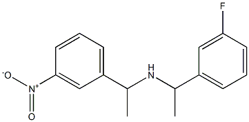 [1-(3-fluorophenyl)ethyl][1-(3-nitrophenyl)ethyl]amine Struktur