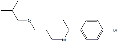 [1-(4-bromophenyl)ethyl][3-(2-methylpropoxy)propyl]amine Struktur