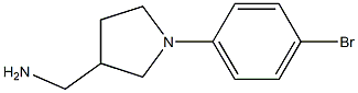 [1-(4-bromophenyl)pyrrolidin-3-yl]methylamine Struktur