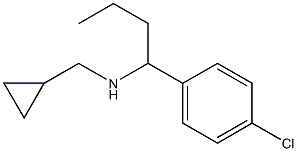 [1-(4-chlorophenyl)butyl](cyclopropylmethyl)amine Struktur