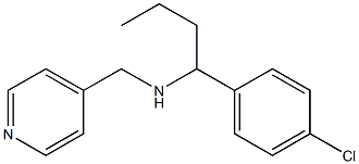 [1-(4-chlorophenyl)butyl](pyridin-4-ylmethyl)amine Struktur