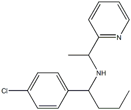 [1-(4-chlorophenyl)butyl][1-(pyridin-2-yl)ethyl]amine Struktur