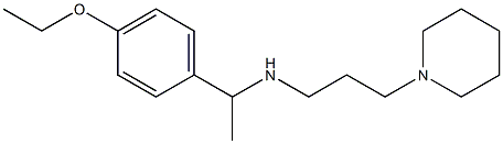 [1-(4-ethoxyphenyl)ethyl][3-(piperidin-1-yl)propyl]amine Struktur