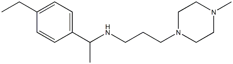 [1-(4-ethylphenyl)ethyl][3-(4-methylpiperazin-1-yl)propyl]amine Struktur