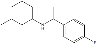 [1-(4-fluorophenyl)ethyl](heptan-4-yl)amine Struktur