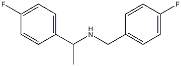 [1-(4-fluorophenyl)ethyl][(4-fluorophenyl)methyl]amine Struktur