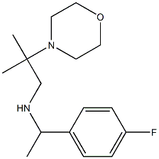 [1-(4-fluorophenyl)ethyl][2-methyl-2-(morpholin-4-yl)propyl]amine Struktur