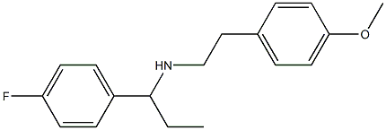 [1-(4-fluorophenyl)propyl][2-(4-methoxyphenyl)ethyl]amine Struktur