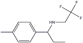 [1-(4-methylphenyl)propyl](2,2,2-trifluoroethyl)amine Struktur