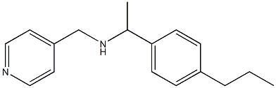 [1-(4-propylphenyl)ethyl](pyridin-4-ylmethyl)amine Struktur