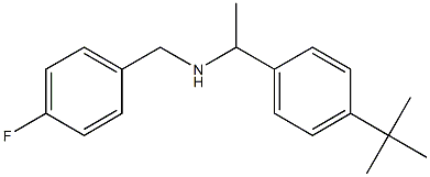 [1-(4-tert-butylphenyl)ethyl][(4-fluorophenyl)methyl]amine Struktur