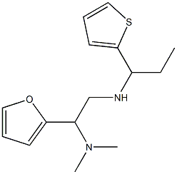 [2-(dimethylamino)-2-(furan-2-yl)ethyl][1-(thiophen-2-yl)propyl]amine Struktur