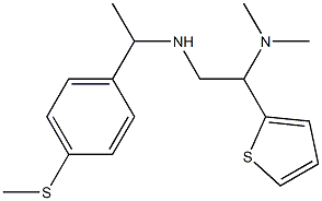 [2-(dimethylamino)-2-(thiophen-2-yl)ethyl]({1-[4-(methylsulfanyl)phenyl]ethyl})amine Struktur