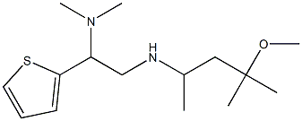 [2-(dimethylamino)-2-(thiophen-2-yl)ethyl](4-methoxy-4-methylpentan-2-yl)amine Struktur