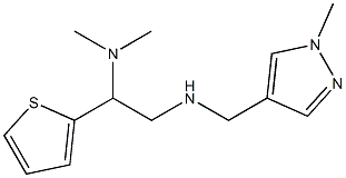 [2-(dimethylamino)-2-(thiophen-2-yl)ethyl][(1-methyl-1H-pyrazol-4-yl)methyl]amine Struktur