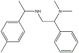 [2-(dimethylamino)-2-phenylethyl][1-(4-methylphenyl)ethyl]amine Struktur