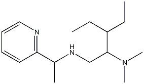 [2-(dimethylamino)-3-ethylpentyl][1-(pyridin-2-yl)ethyl]amine Struktur