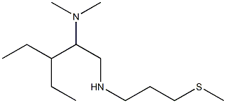 [2-(dimethylamino)-3-ethylpentyl][3-(methylsulfanyl)propyl]amine Struktur