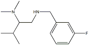 [2-(dimethylamino)-3-methylbutyl][(3-fluorophenyl)methyl]amine Struktur