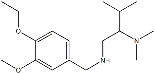 [2-(dimethylamino)-3-methylbutyl][(4-ethoxy-3-methoxyphenyl)methyl]amine Struktur