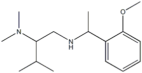 [2-(dimethylamino)-3-methylbutyl][1-(2-methoxyphenyl)ethyl]amine Struktur