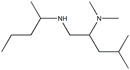 [2-(dimethylamino)-4-methylpentyl](pentan-2-yl)amine Struktur