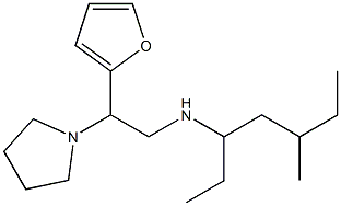 [2-(furan-2-yl)-2-(pyrrolidin-1-yl)ethyl](5-methylheptan-3-yl)amine Struktur