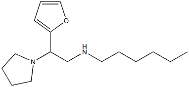 [2-(furan-2-yl)-2-(pyrrolidin-1-yl)ethyl](hexyl)amine Struktur