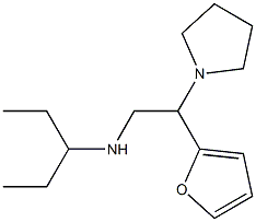 [2-(furan-2-yl)-2-(pyrrolidin-1-yl)ethyl](pentan-3-yl)amine Struktur