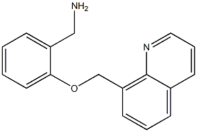 [2-(quinolin-8-ylmethoxy)phenyl]methanamine Struktur