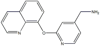 [2-(quinolin-8-yloxy)pyridin-4-yl]methanamine Struktur