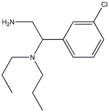 [2-amino-1-(3-chlorophenyl)ethyl]dipropylamine Struktur