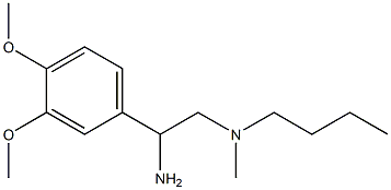 [2-amino-2-(3,4-dimethoxyphenyl)ethyl](butyl)methylamine Struktur