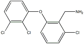 [2-chloro-6-(2,3-dichlorophenoxy)phenyl]methanamine Struktur