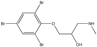 [2-hydroxy-3-(2,4,6-tribromophenoxy)propyl](methyl)amine Struktur