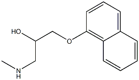 [2-hydroxy-3-(naphthalen-1-yloxy)propyl](methyl)amine Struktur