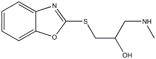 [3-(1,3-benzoxazol-2-ylsulfanyl)-2-hydroxypropyl](methyl)amine Struktur