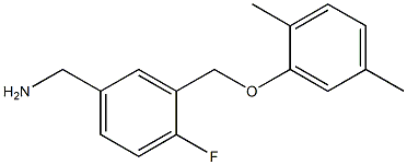 [3-(2,5-dimethylphenoxymethyl)-4-fluorophenyl]methanamine Struktur