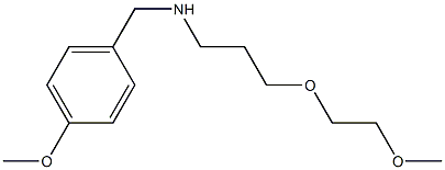 [3-(2-methoxyethoxy)propyl][(4-methoxyphenyl)methyl]amine Struktur