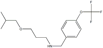 [3-(2-methylpropoxy)propyl]({[4-(trifluoromethoxy)phenyl]methyl})amine Struktur