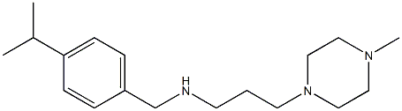 [3-(4-methylpiperazin-1-yl)propyl]({[4-(propan-2-yl)phenyl]methyl})amine Struktur